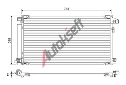 VALEO Kondenztor klimatizace VA 822658, 822658