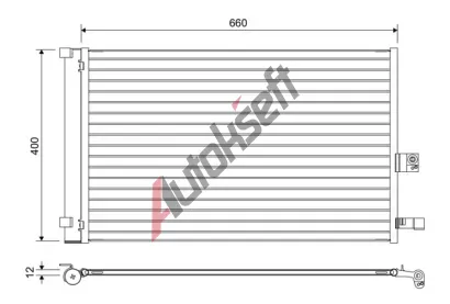 VALEO Kondenzátor klimatizace VA 822665, 822665  VALEO Kondenzátor klimatizace VA 822665, 822665