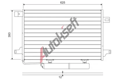 VALEO Kondenztor klimatizace VA 822689, 822689