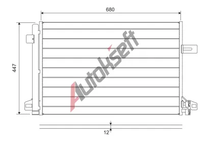 VALEO Kondenztor klimatizace VA 822691, 822691