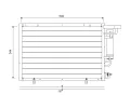 Kondenz�tor klimatizace&nbsp;VALEO&nbsp;&dash;&nbsp;VA 822693