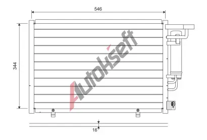 VALEO Kondenztor klimatizace VA 822699, 822699