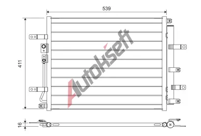 VALEO Kondenztor klimatizace VA 822700, 822700