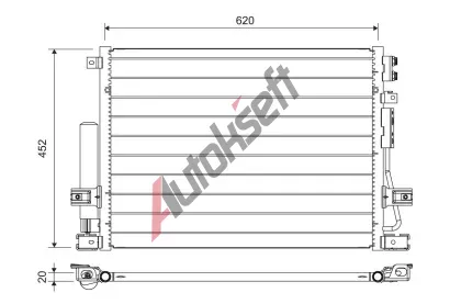 VALEO Kondenztor klimatizace VA 822705, 822705