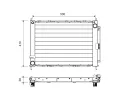 VALEO Kondenz�tor klimatizace&nbsp;&dash;&nbsp;VA 822709