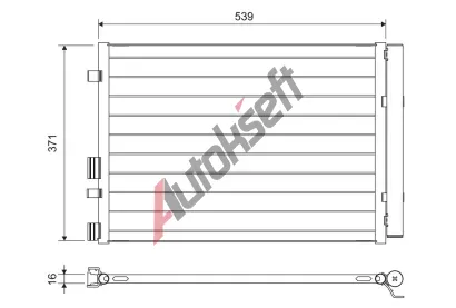 VALEO Kondenztor klimatizace VA 822713, 822713