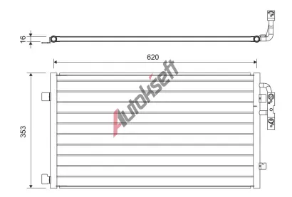 VALEO Kondenz�tor klimatizace VA 822719, 822719