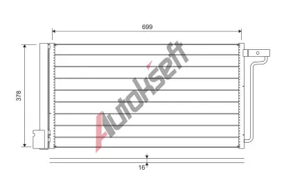 VALEO Kondenztor klimatizace VA 822727, 822727