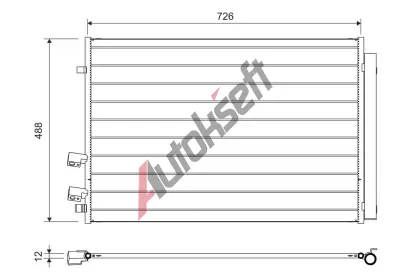 VALEO Kondenz�tor klimatizace VA 822729, 822729