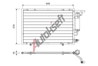 VALEO Kondenz�tor klimatizace VA 822730, 822730