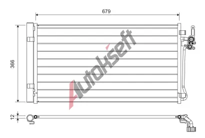 VALEO Kondenztor klimatizace VA 822731, 822731