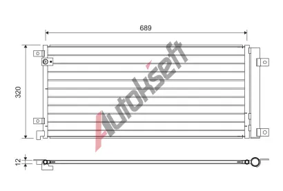 VALEO Kondenztor klimatizace VA 822732, 822732