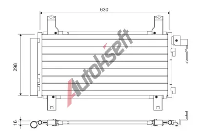 VALEO Kondenz�tor klimatizace VA 822738, 822738