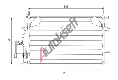 VALEO Kondenztor klimatizace VA 822746, 822746