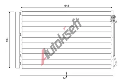 VALEO Kondenz�tor klimatizace VA 822747, 822747