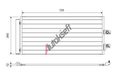 VALEO Kondenz�tor klimatizace VA 822749, 822749