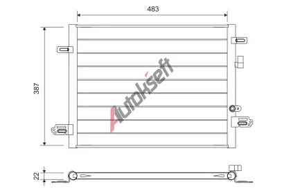 VALEO Kondenz�tor klimatizace VA 822754, 822754