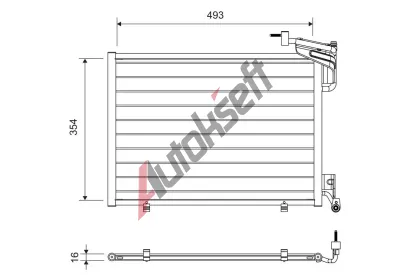 VALEO Kondenz�tor klimatizace VA 822762, 822762