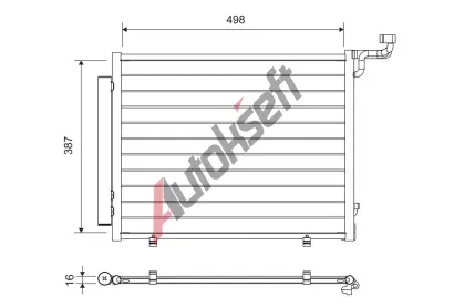 VALEO Kondenz�tor klimatizace VA 822763, 822763