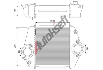 VALEO Chladič vzduchu intercooler VA 822901, 822901 VALEO Chladič vzduchu intercooler VA 822901, 822901