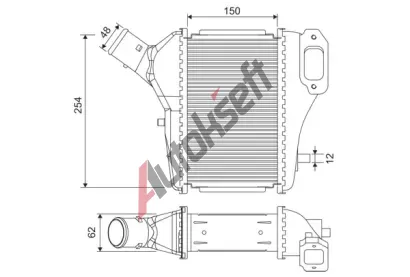 VALEO Chladič vzduchu intercooler VA 822902, 822902 VALEO Chladič vzduchu intercooler VA 822902, 822902