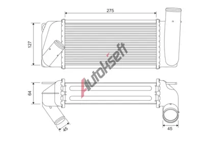 VALEO Chladič vzduchu intercooler VA 822905, 822905 VALEO Chladič vzduchu intercooler VA 822905, 822905