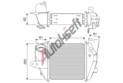 VALEO Chladi� vzduchu intercooler VA 822906, 822906