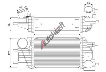 VALEO Chladič vzduchu intercooler VA 822919, 822919 VALEO Chladič vzduchu intercooler VA 822919, 822919