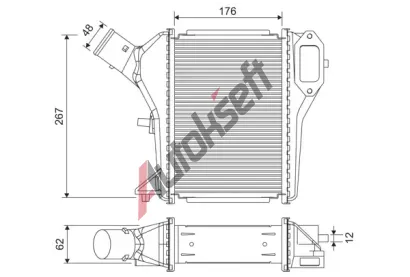 VALEO Chladi� vzduchu intercooler VA 822922, 822922