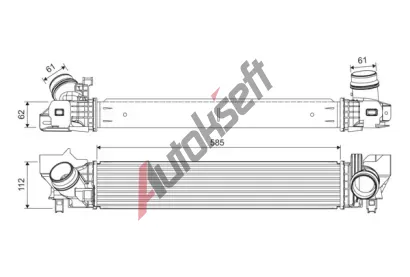 VALEO Chladi vzduchu intercooler VA 822924, 822924