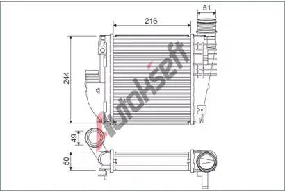 VALEO Chladi vzduchu intercooler VA 822927, 822927