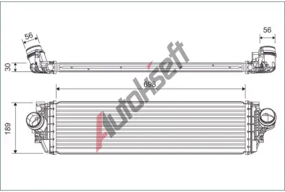 VALEO Chladič vzduchu intercooler VA 822929, 822929  VALEO Chladič vzduchu intercooler VA 822929, 822929