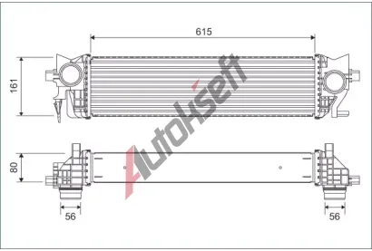 VALEO Chladi� vzduchu intercooler VA 822930, 822930