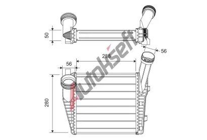 VALEO Chladi� vzduchu intercooler VA 822947, 822947