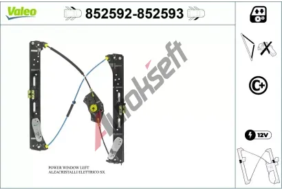 VALEO Zvedac� za��zen� oken VA 852592, 852592