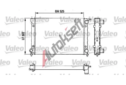 VALEO Chladič vody VA 883727, 883727 VALEO Chladič vody VA 883727, 883727