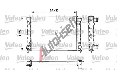 VALEO Chladi vody VA 883820, 883820