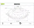 Brzdov� kotou�&nbsp;VALEO&nbsp;&dash;&nbsp;VA 886592