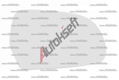 VAG ORIGINL Sklo zrctka (sfrick) s VAG 4F0857536AE, 4F0857536AE