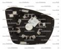 VAG ORIGINL Sklo zrctka (sfrick) s VAG 5E0857521, 5E0857521