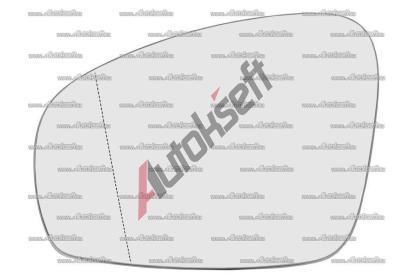VAG ORIGINL Sklo zrctka (asfericke-siro- VAG 5J0857521H, 5J0857521H