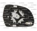 VAG ORIGINL Sklo zrctka (rovinn) s VAG 8T0857535C, 8T0857535C
