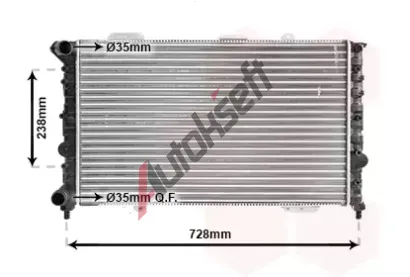 VAN WEZEL Chladi� vody VAW 01002079, 01002079