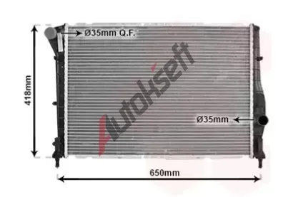 VAN WEZEL Chladi vody VAW 01002084, 01002084