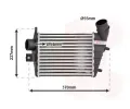Chladi vzduchu intercooler VAN WEZEL ‐ VAW 01004085