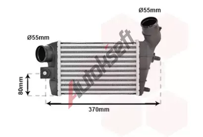 VAN WEZEL Chladi vzduchu intercooler VAW 01004086, 01004086