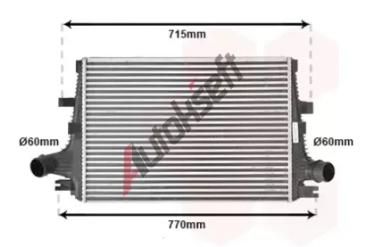 VAN WEZEL Chladi vzduchu intercooler VAW 01004096, 01004096