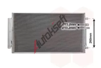 VAN WEZEL Kondenztor klimatizace VAW 01015702, 01015702