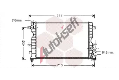 VAN WEZEL Chladi vody VAW 02002165, 02002165