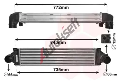 VAN WEZEL Chladi vzduchu intercooler VAW 02004219, 02004219